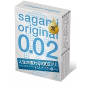 Ультратонкие презервативы Sagami Original 0.02 Extra Lub с увеличенным количеством смазки - 3 шт. - Sagami - купить с доставкой в Норильске