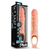 Телесный реалистичный фаллоудлинитель 9 Inch Silicone Cock Sheath Penis Extender - 22,86 см. - Blush Novelties - в Норильске купить с доставкой