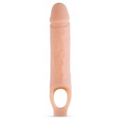 Телесный реалистичный фаллоудлинитель 10 Inch Silicone Cock Sheath Penis Extender - 25,4 см. - Blush Novelties - в Норильске купить с доставкой