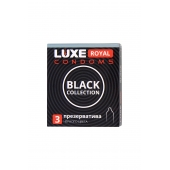 Черные презервативы LUXE Royal Black Collection - 3 шт. - Luxe - купить с доставкой в Норильске
