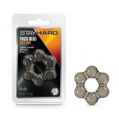 Дымчатое эрекционное кольцо Stay Hard Thick Bead Cock Ring - Blush Novelties - в Норильске купить с доставкой
