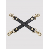 Черный фиксатор для манжет Bound to You Faux Leather Hogtie - Fifty Shades of Grey - купить с доставкой в Норильске