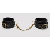 Черные оковы на ноги Bound to You Faux Leather Ankle Cuffs - Fifty Shades of Grey - купить с доставкой в Норильске