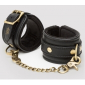 Черные наручники Bound to You Faux Leather Wrist Cuffs - Fifty Shades of Grey - купить с доставкой в Норильске