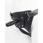 Черный пояс для насадок CLASS STRAP Restyling - LOVETOY (А-Полимер) - купить с доставкой в Норильске