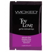 Лубрикант на водной основе для использования с игрушками WICKED Toy Love - 3 мл. - Wicked - купить с доставкой в Норильске