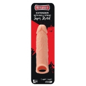 Телесная насадка EXTENDER WITH BALL STRAP 6.5 - 17 см. - Dream Toys - в Норильске купить с доставкой