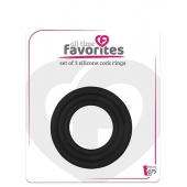 Набор из 3 эрекционных колец SILICONE COCKRINGS - Dream Toys - в Норильске купить с доставкой