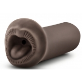 Коричневый мастурбатор-ротик Naughty Nicole - Blush Novelties - в Норильске купить с доставкой