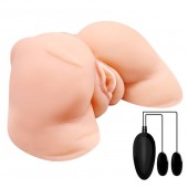 Телесная вибровагина Julie с 2 рабочими отверстиями - Baile - в Норильске купить с доставкой