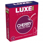 Презервативы с ароматом вишни LUXE Royal Cherry Collection - 3 шт. - Luxe - купить с доставкой в Норильске