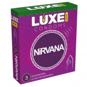 Презервативы с увеличенным количеством смазки LUXE Royal Nirvana - 3 шт. - Luxe - купить с доставкой в Норильске