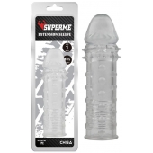Прозрачная реалистичная насадка на пенис Extra Texture Sleeve - 16,2 см. - Chisa - в Норильске купить с доставкой