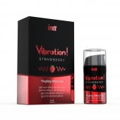 Жидкий интимный гель с эффектом вибрации Vibration! Strawberry - 15 мл. - INTT - купить с доставкой в Норильске