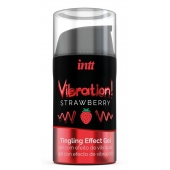 Жидкий интимный гель с эффектом вибрации Vibration! Strawberry - 15 мл. - INTT - купить с доставкой в Норильске