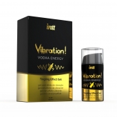 Жидкий интимный гель с эффектом вибрации Vibration! Vodka Energy - 15 мл. - INTT - купить с доставкой в Норильске