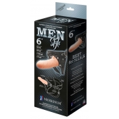 Телесный пустотелый харнесс MEN Style - 17,5 см. - LOVETOY (А-Полимер) - купить с доставкой в Норильске