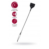 Черный гладкий стек с тонкой ручкой - 48 см. - ToyFa - купить с доставкой в Норильске