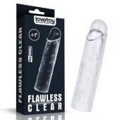 Прозрачная насадка-удлинитель Flawless Clear Penis Sleeve Add 1 - 15,5 см. - Lovetoy - в Норильске купить с доставкой