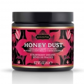 Пудра для тела Honey Dust Body Powder с ароматом клубники - 170 гр. - Kama Sutra - купить с доставкой в Норильске