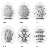Набор из 6 мастурбаторов Tenga EGG IV с различным рельефом - Tenga - в Норильске купить с доставкой