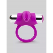 Лиловое виброкольцо с пультом ДУ Remote Control Cock Ring - Happy Rabbit - в Норильске купить с доставкой
