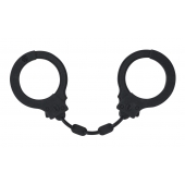 Черные силиконовые наручники Suppression - Lola Games - купить с доставкой в Норильске
