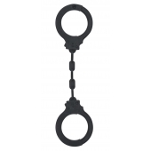 Черные силиконовые наручники Suppression - Lola Games - купить с доставкой в Норильске