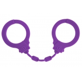 Фиолетовые силиконовые наручники Suppression - Lola Games - купить с доставкой в Норильске