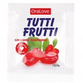 Гель-смазка Tutti-frutti со вкусом барбариса - 4 гр. - Биоритм - купить с доставкой в Норильске