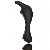 Черное эрекционное кольцо с двумя моторами Zeus Dual Vibe Cock Ring - FeelzToys - в Норильске купить с доставкой