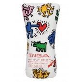 Мастурбатор-туба Keith Haring Soft Tube CUP - Tenga - в Норильске купить с доставкой