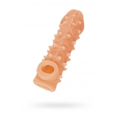 Телесная закрытая насадка с пупырышками Cock Sleeve Size M - 15,6 см. - KOKOS - в Норильске купить с доставкой