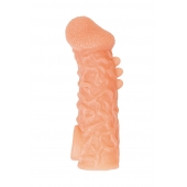Телесная закрытая насадка с шершавой головкой Cock Sleeve Size M - 15,6 см. - KOKOS - в Норильске купить с доставкой