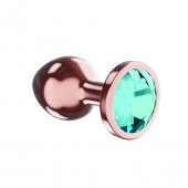 Пробка цвета розового золота с малиновым кристаллом Diamond Topaz Shine L - 8,3 см. - Lola Games - купить с доставкой в Норильске