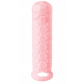 Розовый фаллоудлинитель Homme Long - 15,5 см. - Lola Games - в Норильске купить с доставкой