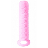 Розовый фаллоудлинитель Homme Long - 13,5 см. - Lola Games - в Норильске купить с доставкой