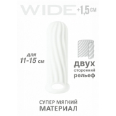 Белый фаллоудлинитель Homme Wide - 13 см. - Lola Games - в Норильске купить с доставкой