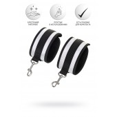 Серебристо-черные наручники Anonymo - ToyFa - купить с доставкой в Норильске