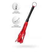 Красно-черный флоггер Anonymo - 28 см. - ToyFa - купить с доставкой в Норильске