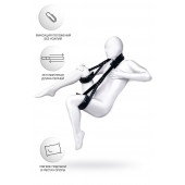 Черные кожаные стропы для фиксации Anonymo - ToyFa - купить с доставкой в Норильске