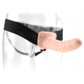 Полый страпон 8  Hollow Strap-On телесного цвета - 19 см. - Pipedream - купить с доставкой в Норильске