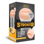 Мастурбатор-ротик ZOLO DEEP THROAT - Zolo - в Норильске купить с доставкой