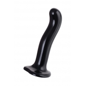 Черный стимулятор для пар P G-Spot Dildo Size L - 19 см. - Strap-on-me - в Норильске купить с доставкой