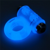 Голубое, светящееся в темноте эрекционное виброкольцо Lumino Play Vibrating Penis Ring - Lovetoy - в Норильске купить с доставкой