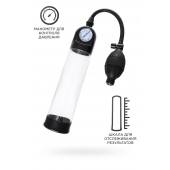 Прозрачная механическая помпа Roald с манометром - Sexus - в Норильске купить с доставкой