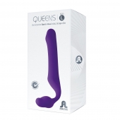 Фиолетовый безремневой страпон Queens L - Adrien Lastic - купить с доставкой в Норильске