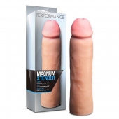 Телесная фаллическая насадка на пенис Magnum Xtender - 23 см. - Blush Novelties - в Норильске купить с доставкой