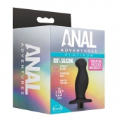 Черный анальный вибромассажёр Silicone Vibrating Prostate Massager 02 - 10,8 см. - Blush Novelties - в Норильске купить с доставкой