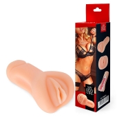 Телесный реалистичный мастурбатор в виде вагины - Bior toys - в Норильске купить с доставкой